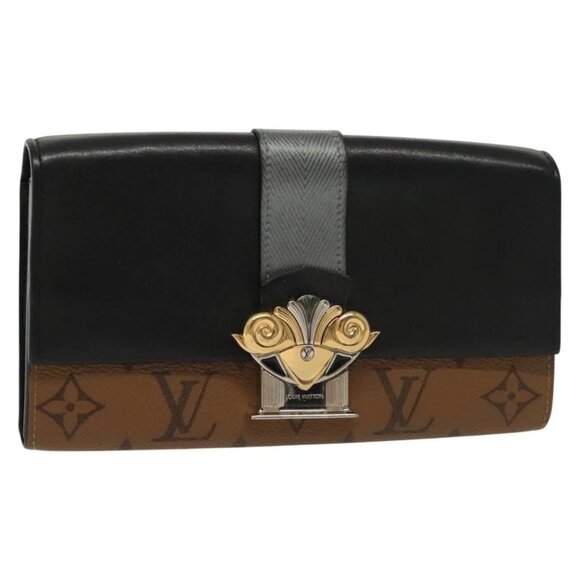 LOUIS VUITTON Monogram Reverse Portefeuille Sarah Long Wallet M64488 Auth 140380 - Picture 1 of 16